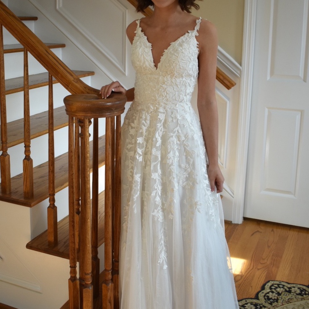 White Sherri Hill Ball Gown